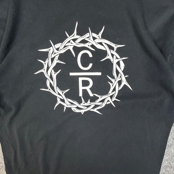 Jerzees Celebrate Recovery CR Crown of Thorns Black Graphic T-Shirt Mens Large - Picture 2 of 7
